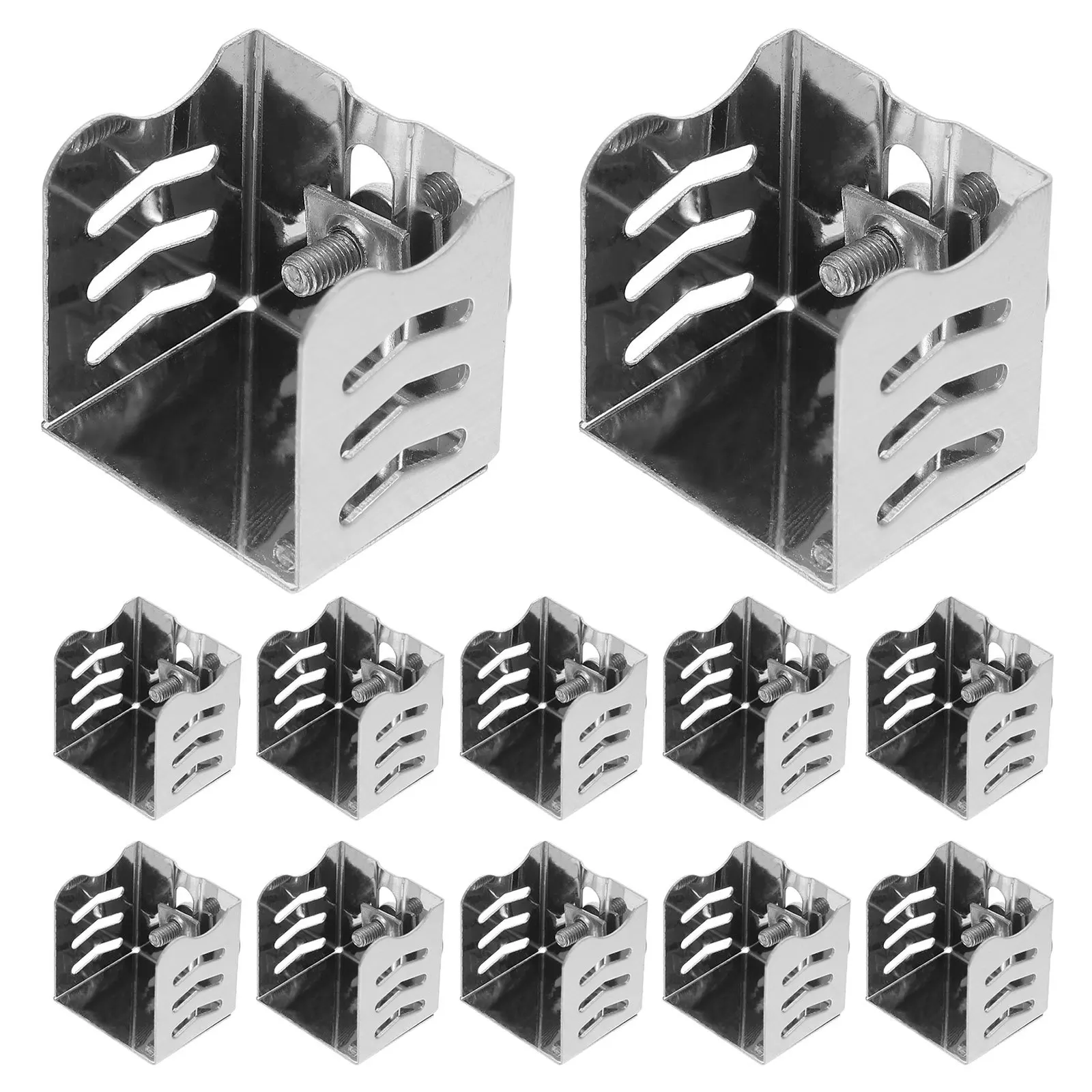 

12Pcs Stainless Steel End Caps for Curtain Tracks Easy Setup Ideal for Home and Office Decor Curtain Track End Caps