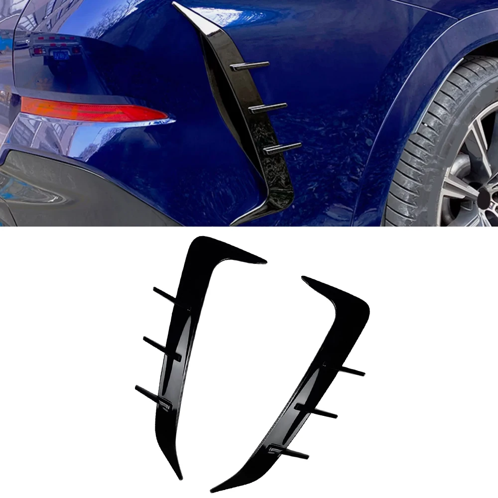 

Car ABS Rear Bumper Spoiler Air Vent Cover Side Canard Glossy Black for BMW X6 G06 M Sport 2019 2020 2021 2022 2023 2024