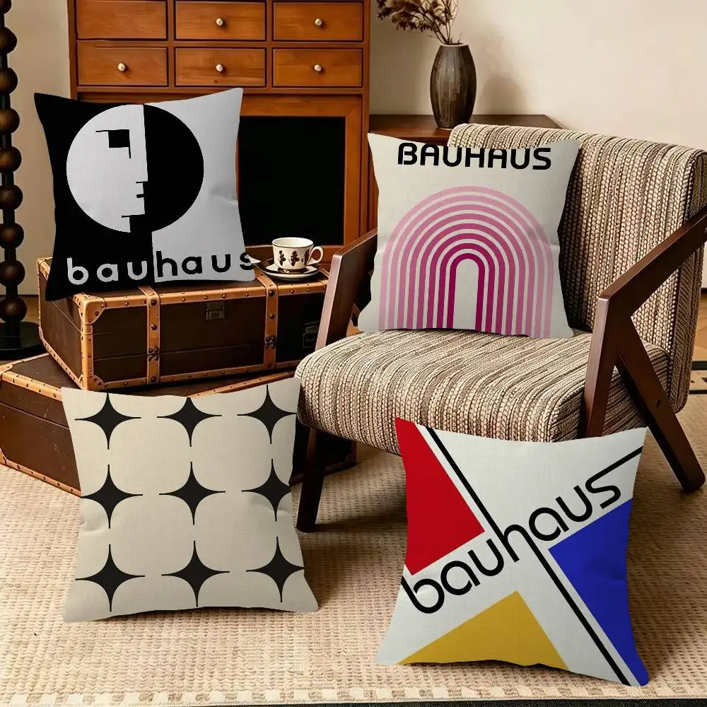 Abstract Bauhaus-style   Cushion Cover Pillowcase Upholstery Sofa Throw Pillow Home Decor Pillowcas