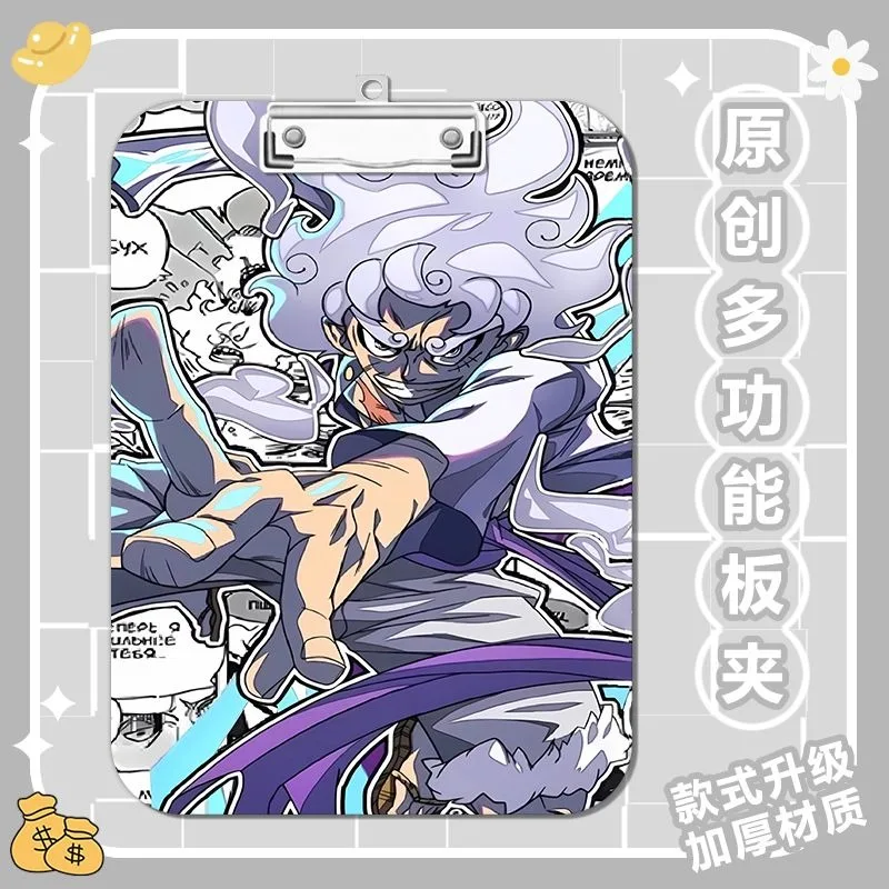 A4 원피스 만화 Luffy 학생 쓰기 합판 아크릴 폴더 스티커 메모 테스트 종이 패드 학생 학습 문구