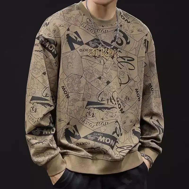 Male Pullover New Sweatshirt Baggy Long Sleeve Sale Emo Luxury Original Quotes Clothing 2025 Funny High Quality Men's T-shirts - view 5