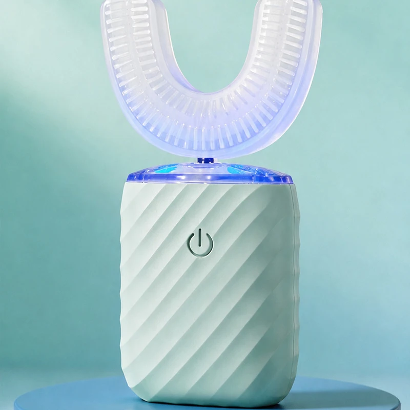 Multi-gear U Shaped Electric Toothbrush USB Rechargeable 360 Degrees Automatic Smart Sonic Toothbrush