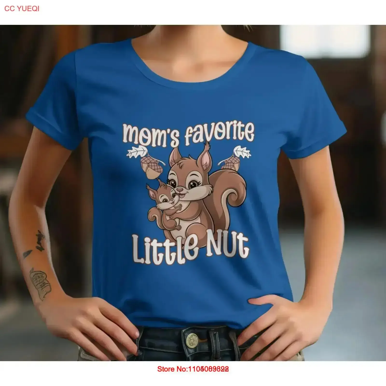 مضحك أمي المفضلة ليتل الجوز لطيف تي شيرت عيد الأم السنجاب خمر غسلها قليلا الشارع الشهير أوم عادية خمر