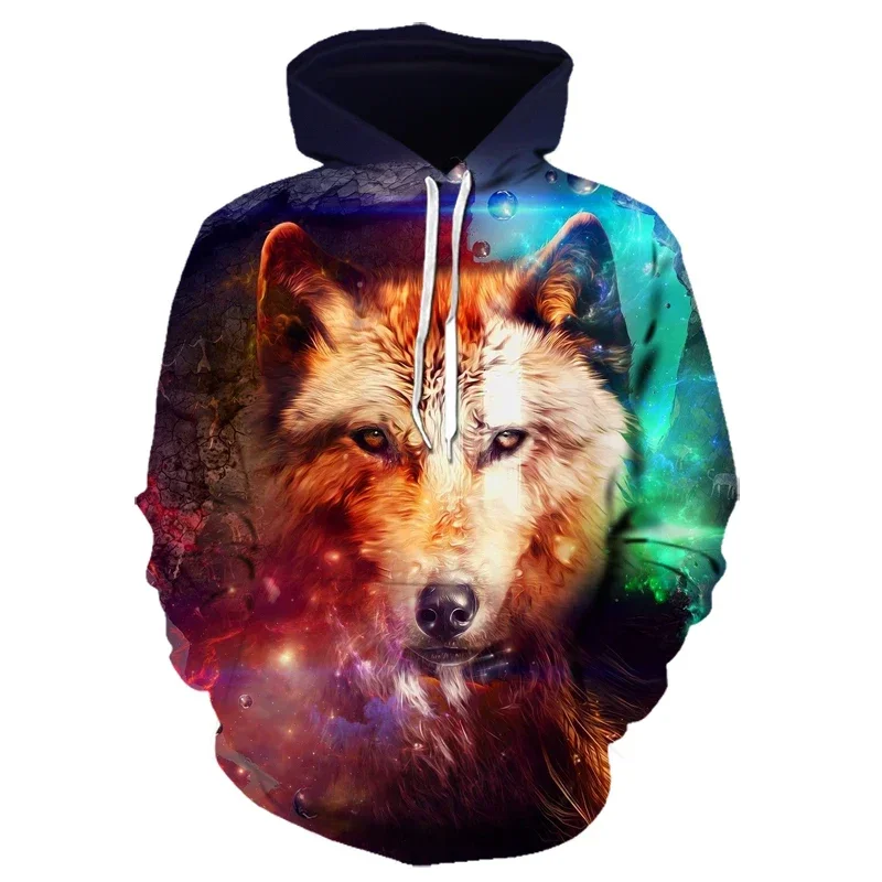 3D-Druck Hoodie mit Wolf-Motiv für Herren und Damen, modischer, lässiger Oversize-Pullover, Hip-Hop, Harajuku, Streetwear – Detail 34