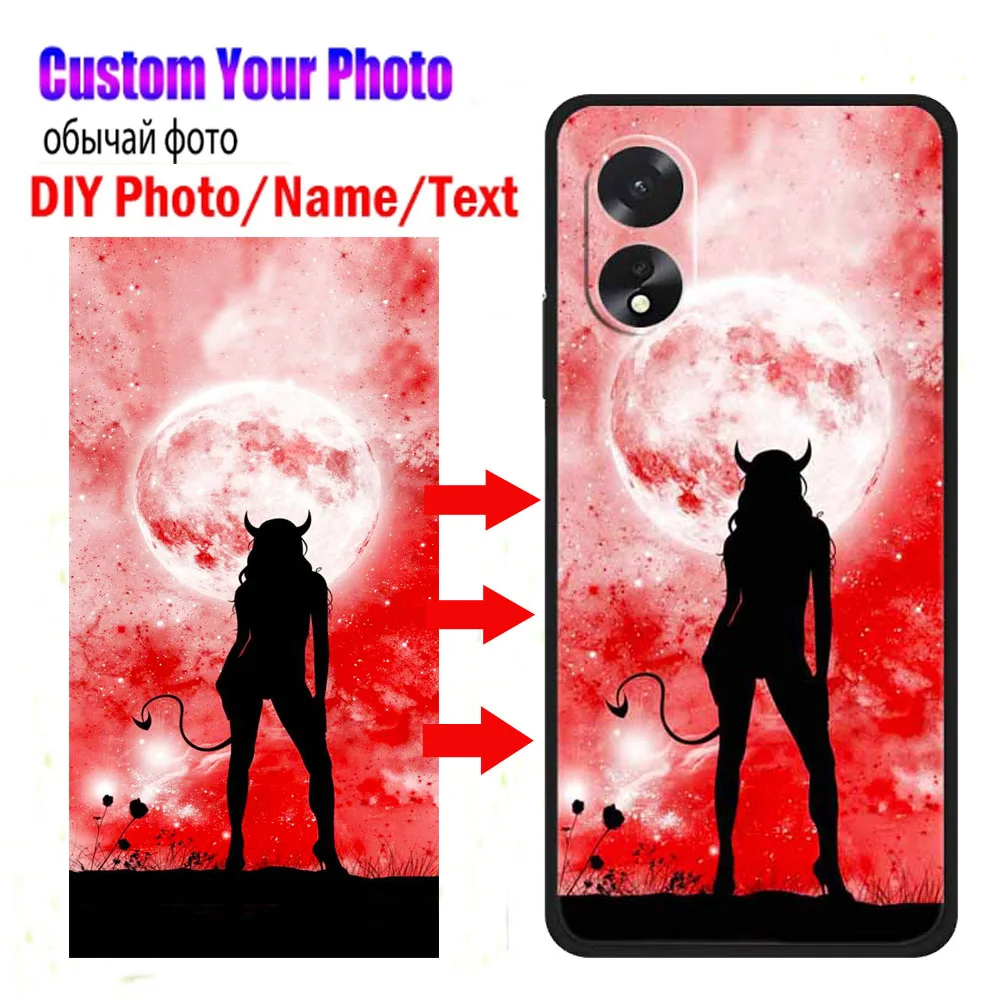 Customized Phone Cases for Oppo A38 A58 4G A78 5G Cover DIY Design Photo Picture Name TPU Funda For OPPO A98 A1 5G Silicone Case