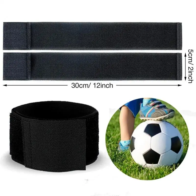 New 4/2PCS Adjustable Shin Guard Fixed Bandage Tape Soccer Shin Pads Prevent Drop Off Elastic Sports Bandage Safety Legwarmers