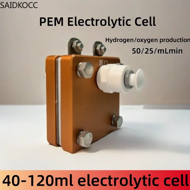 

SAIDKOCC PEM Electrolytic Cell 50ml Pure Water Electrolysis For Hydrogen Production Machine