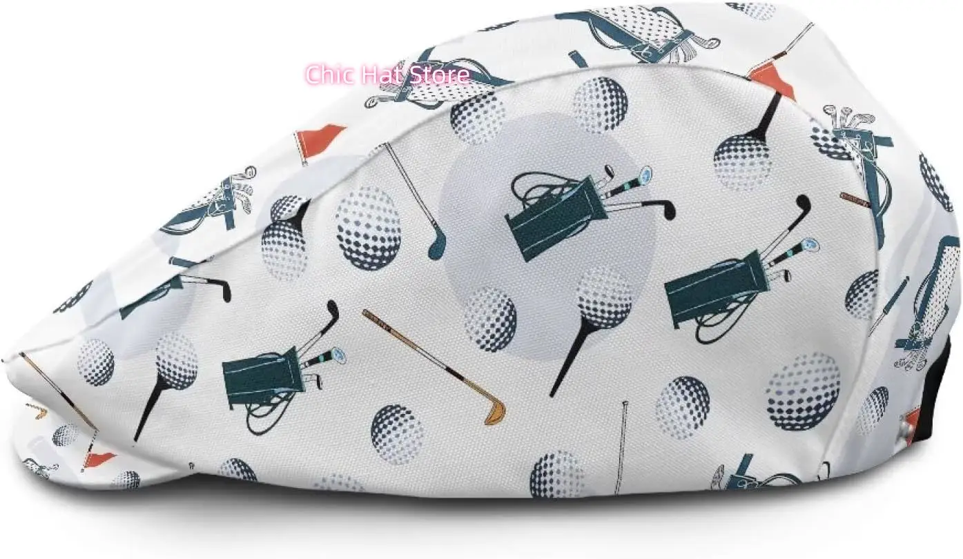 Mens Womens Newsboy Flat Cap Beret Hat Ivy Irish Gatsby Driving Cabbie Hat Lightweight Summer for Golf dfhss