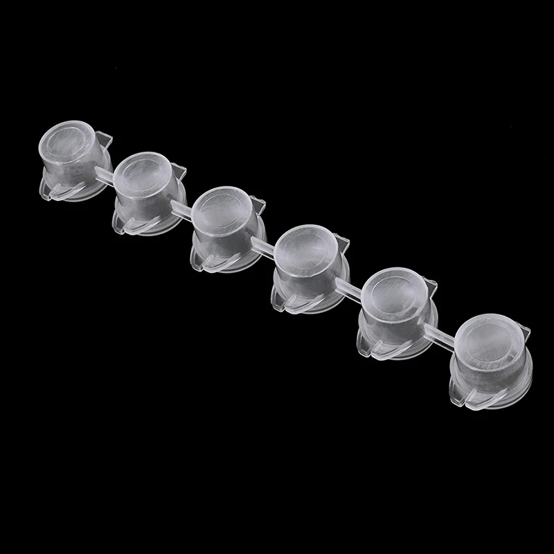 120 Strip 720 Pots 3Ml Empty Paint Strips,Paint Container Strips Cup Pots Clear Plastic Storage Containers For Classroom