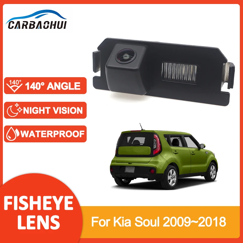 

Car Parking Rear View Camera Bracket HD Fisheye Wide Angle IP68 Waterproof Night Vision For Kia Soul 2009~2018