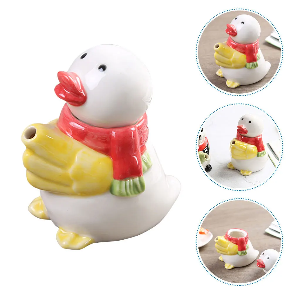

Creative Cartoon Ceramic Vinegar Jar Soy Sauce Dispenser Oil Bottle Decorative Kitchen Sauce Holder Vinegar Dispenser