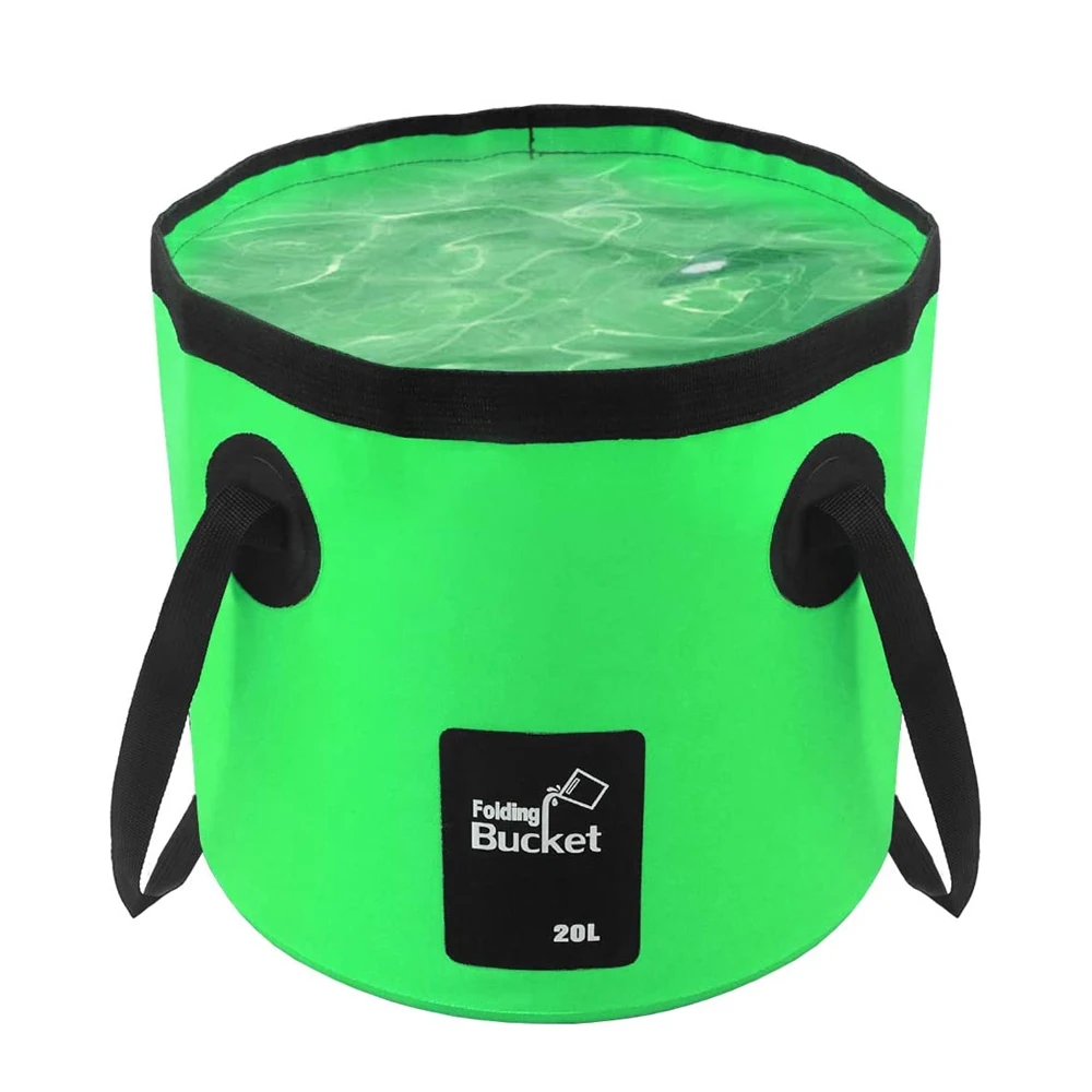 12L Portable Bucket Water Container Storage Bags Storage Bag Waterproof Water Bag Fishing Folding Bucket Outdoor Travel Bag