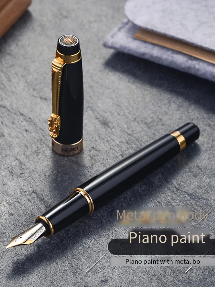Hero 1111 Exquisite Fountain Pen Luxury Set Wooden Box Business Office Gift Stationery