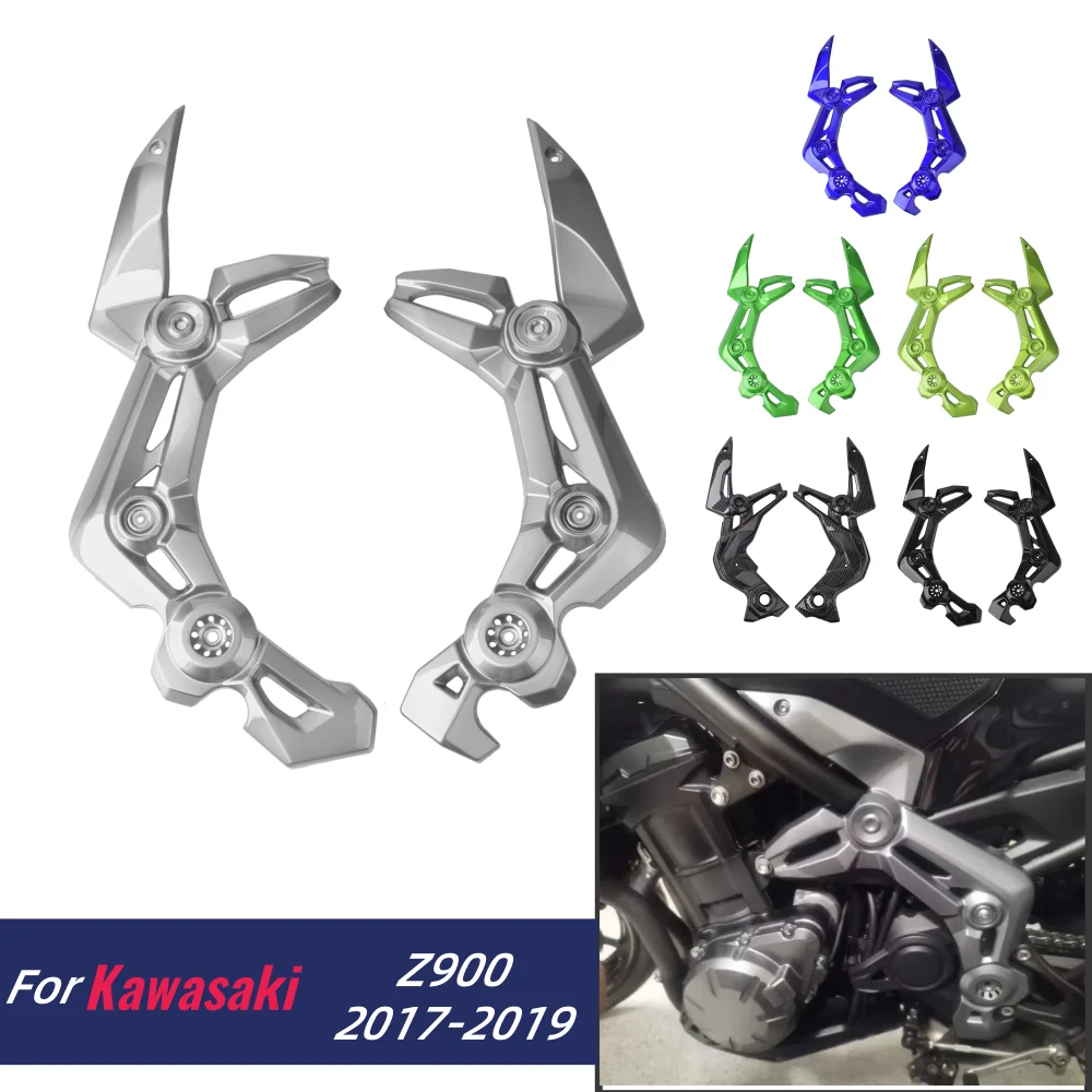 

Передняя боковая накладка Z900, панель рамы или Kawasaki Z 900 2017 2018 2019, обтекатель двигателя мотоцикла, защитная крышка, аксессуары из АБС-пластика