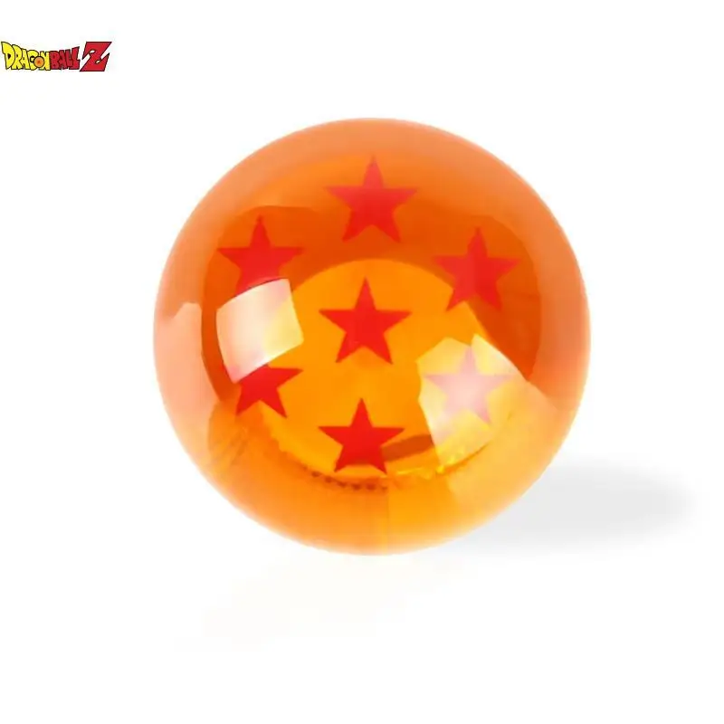 Dragon Ball 54Mm pommeau de levier de vitesse automatique tête acrylique cristal voiture Transmission manuelle levier de vitesse avec vis boule Orange 1-7 étoiles