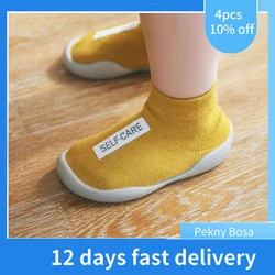 baby first shoes infant Toddler Shoes Baby boy Girl Kids Soft Rubber Sole baby First Walkers Shoes Knit Booties Anti-slip