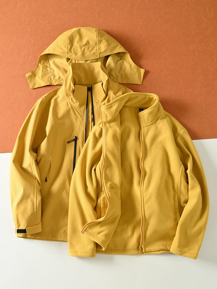 

Мужская пуховая куртка «футболка в одном» для скалолазания, уличное ветрозащитное водонепроницаемое пальто Fce, внутренняя осень-зима, модное городское пальто