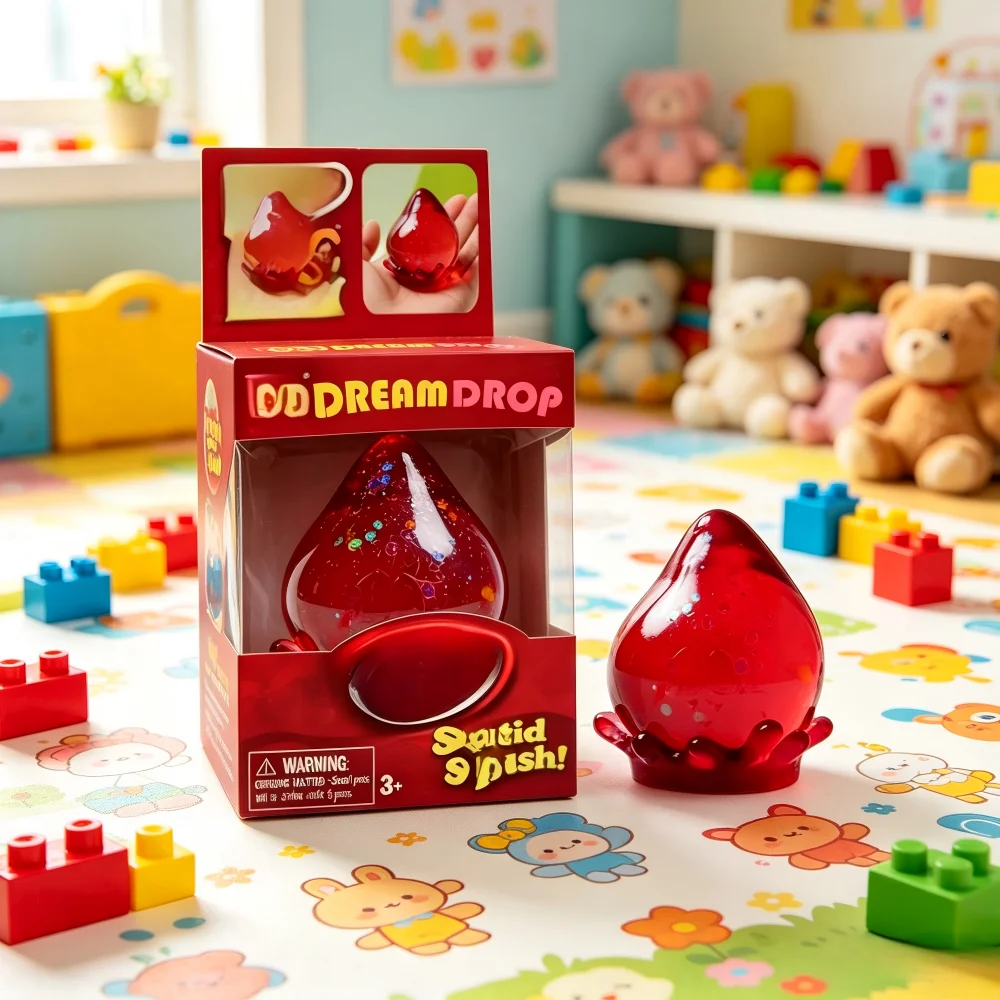 New Nee Doh Water Drop Decompression Slow Rebound Pinch Music Release Emotions Blind Box Toy Gift