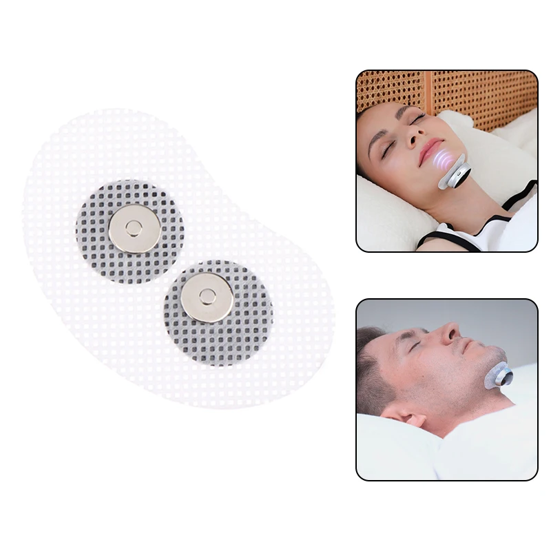 Magnetic Snap Gel Electrodes Pad For Smart Anti Sleep Stop Snoring Device For Chin Throat Snore Reducing Aids Sticker