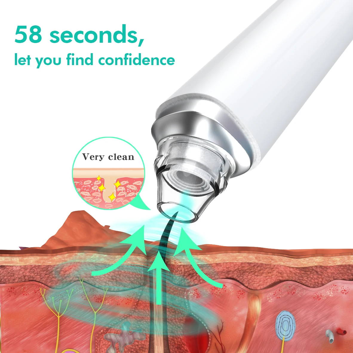 

5MP Wireless WIFI Blackhead Remover Cleaning Endoscope HD Skin Check Inspection CMOS Borescope Digital Microscope