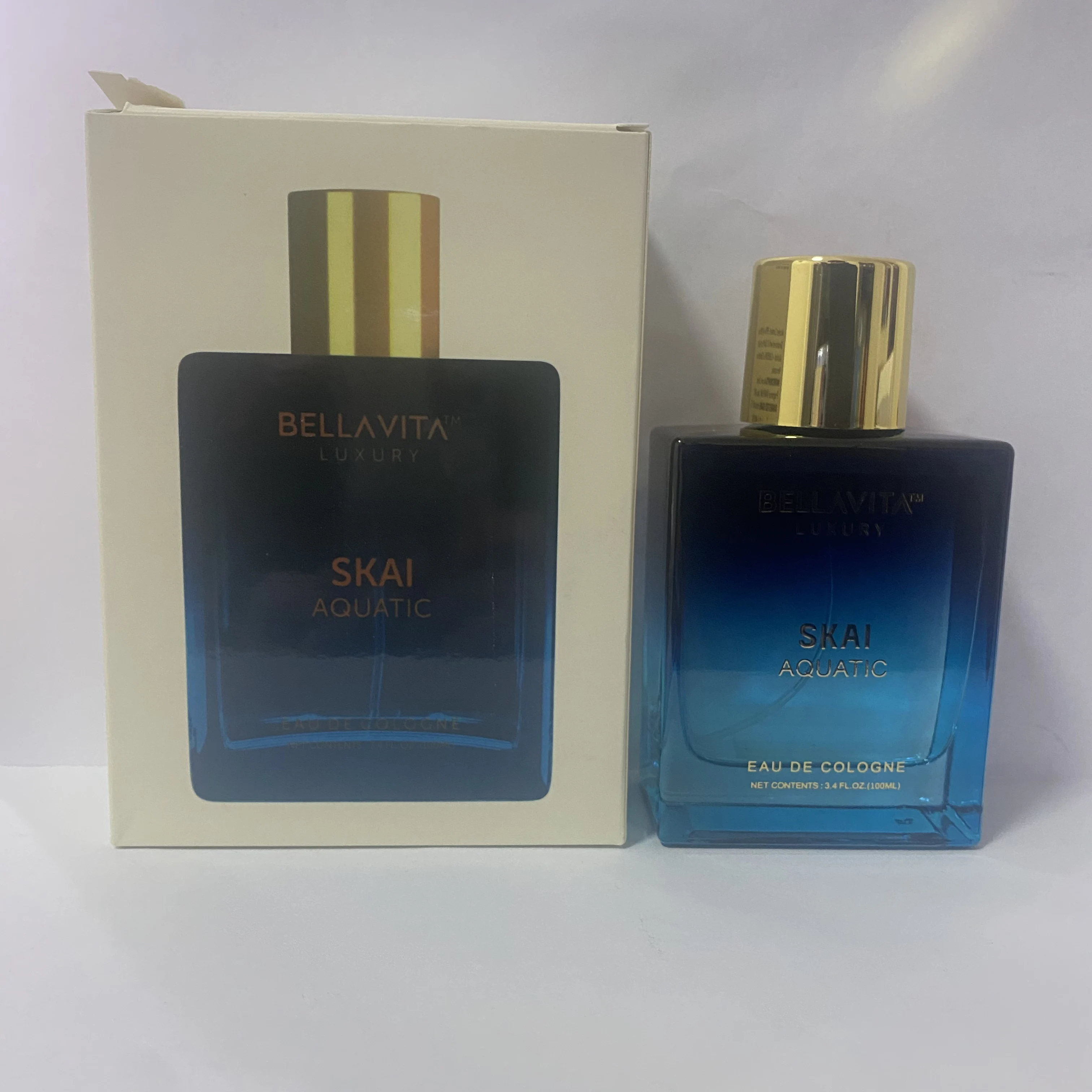 

Bellavita Skai Aquatic EDC: Sleek Gold Accent, Crisp Aquatic Notes for Daily Wear