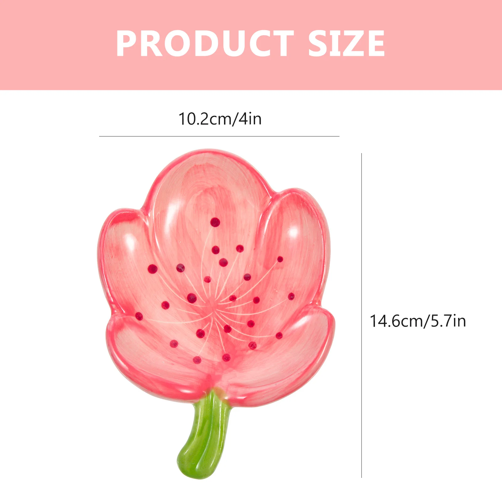 طبق صابون الزهور المزخرف صينية تصريف السيراميك لحوض الاستحمام منظمات الحمام صندوق حامل طبق الصابون على شكل زهرة #2