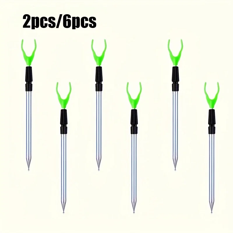 Suporte Extensível para Vara de Pesca (2 ou 6 Peças), Prateleira de Fixação para Pesca em Solo, Surf, Bagre e Pesca de Margem
