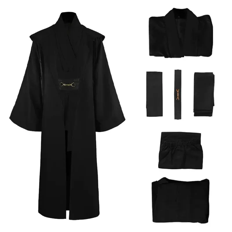 Disfraz de Cosplay de la película Star Wars, Caballero Jedi Anakin Skywalker, uniforme, traje, ropa de Halloween para mujeres y hombres