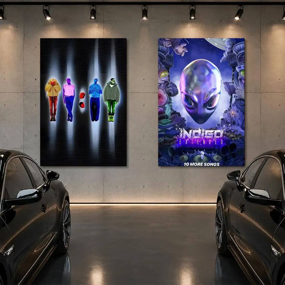 New C-Chris Brown Rapper Poster Room Decor Home Wall Art Printing Waterproof Garage BedRoom Posters Gift
