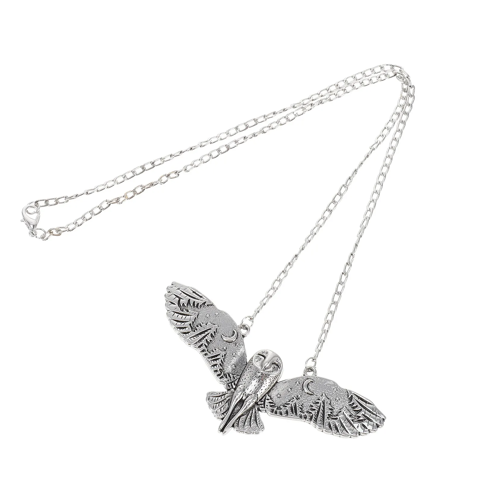 

Owl Shape Pendant Necklace Retro Design Alloy Neck Hanging Decor Girls Women Fashion Jewelry Novelty Accessory