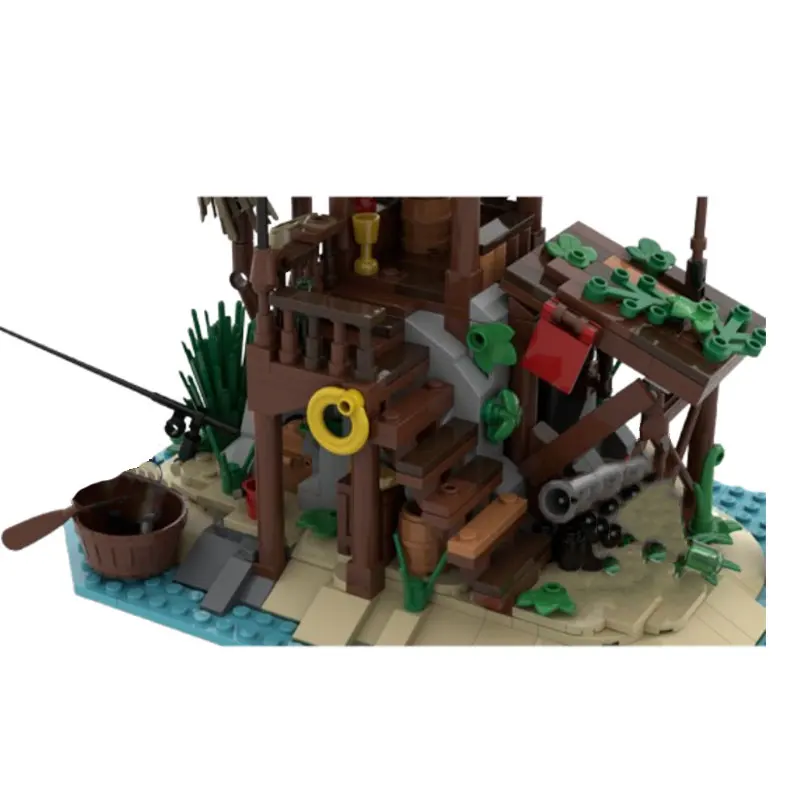 Tour de garde architecturale créative MOC-132476 130125, blocs de construction d'assemblage de petites particules, ensemble cadeau de modèle de jouet éducatif ou