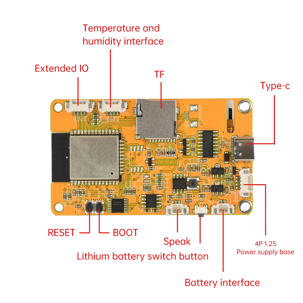 ESP32 Entwicklungsboard CH340 Typ C 2,4-Zoll Kapazitives Touch-Display WLAN Bluetooth 240x320 Auflösung für Elektronikprojekte – Detail 5