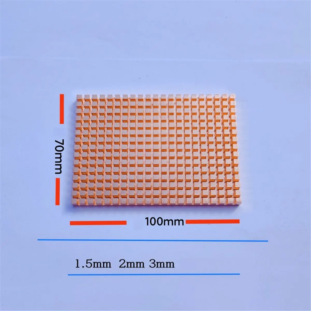 T35C Ultra Thin Pure Copper Heat Sink for 2.5 Inch HDD SSD Cooling 100x70mm 3mm