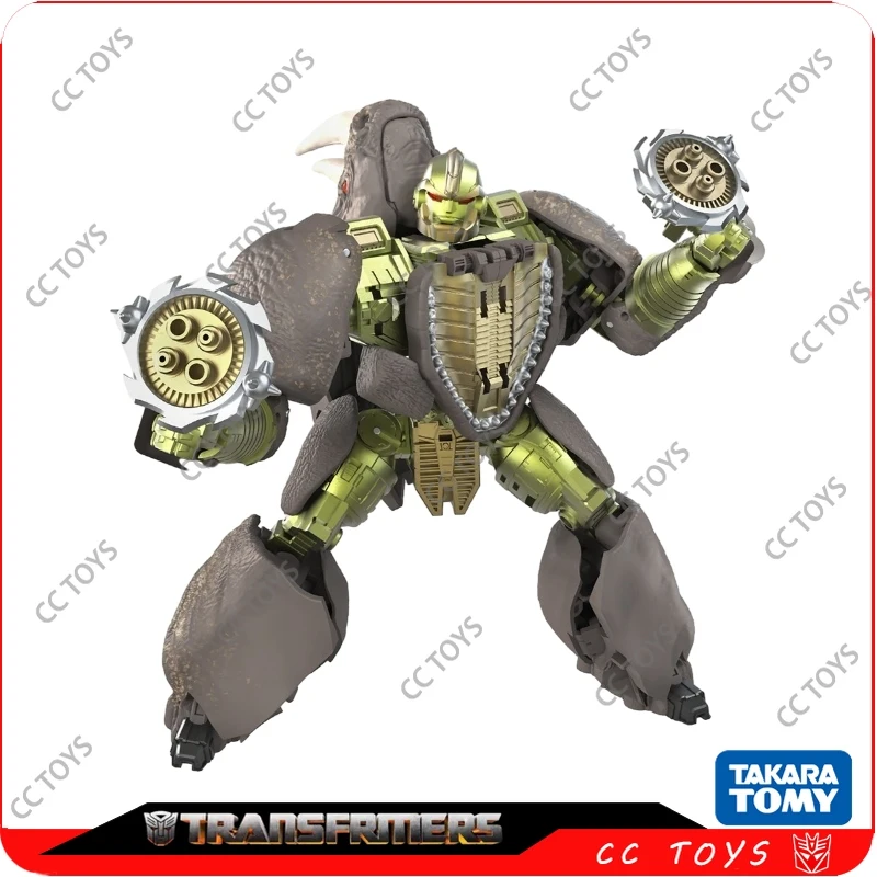 W magazynie Takara Tomy Transformers Kingdom Series WFC-K27 Rhinox Figurka akcji Robot Kolekcja zabawek Hobby Kolekcje