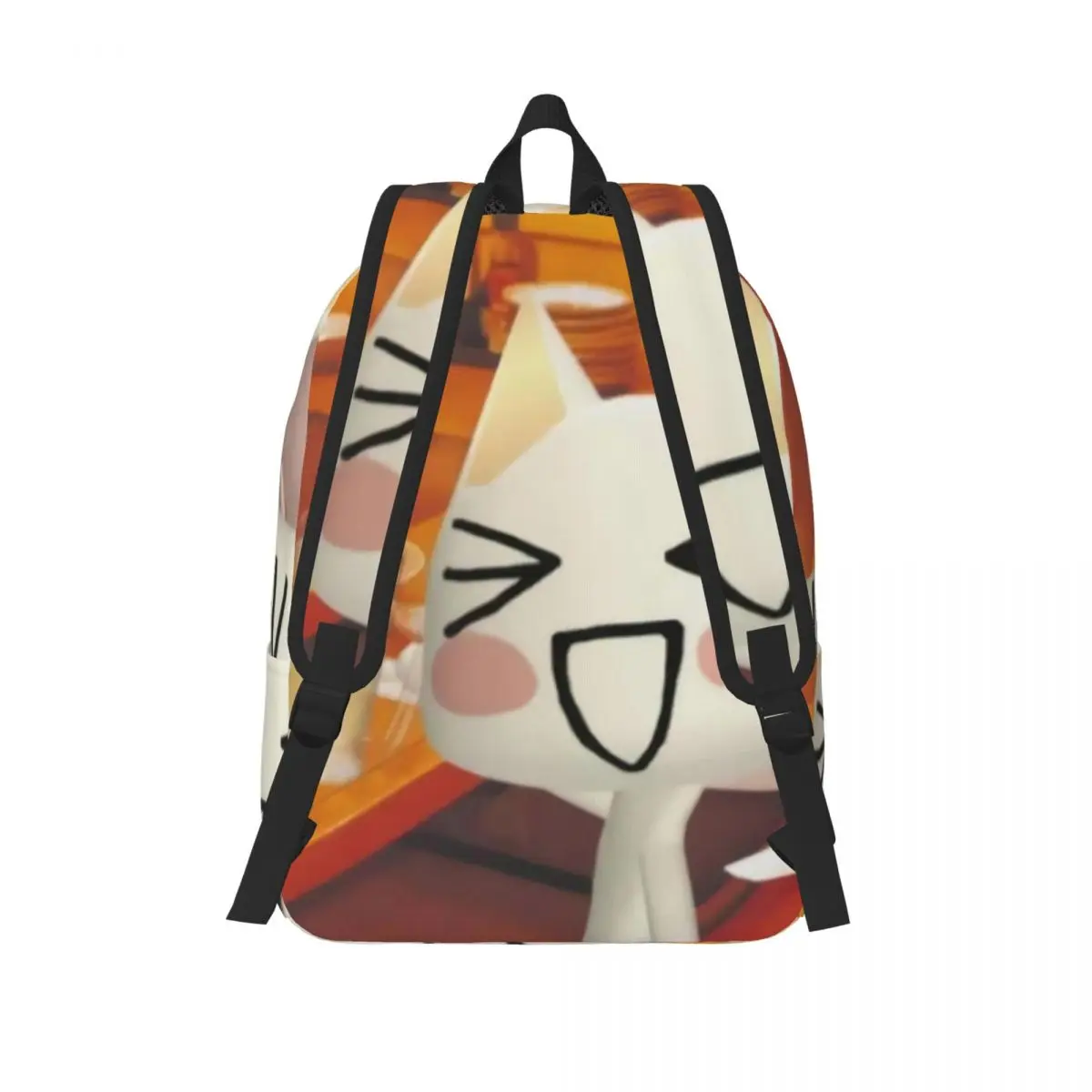 حقيبة ظهر Toro Inoue Cat لطلاب المدارس الابتدائية لرياض الأطفال حقيبة كتب Happy Neko للأولاد والبنات والأطفال من القماش حقيبة نهارية رياضية