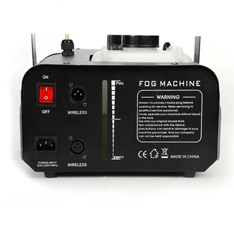 1500 W Nebelmaschine, Disco-Nebelmaschine für drahtlose Fernbedienung und Drahtsteuerung für Party-DJ-Bühnen-Spezialeffektmaschine