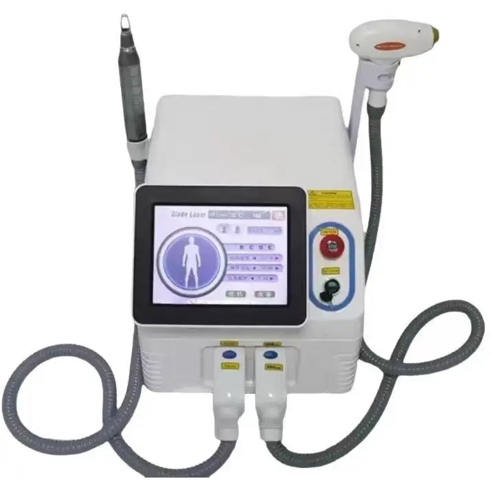 

2IN1 Diode & Picosecond Laser Beauty Machine 4000W High Power Permanent Hair Removal & Tattoo Removal Device with 755/808/940/1064nm Wavelengths, Pigment Spot Scar Acne Mark Remover, FAC Technology CE Certified, 2-Year Warranty