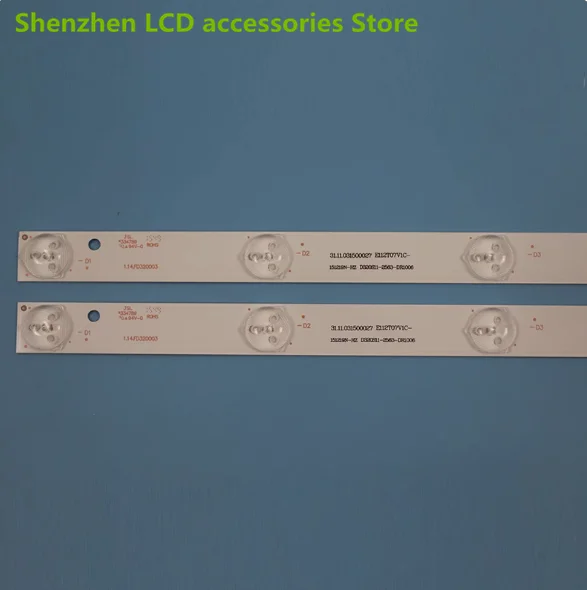 لSJ.HZ.D 3200801 -2835AS-F 566 مللي متر 3 فولت 8LED 100% جديد 32 بوصة تستخدم شريط الإضاءة الخلفية للتلفاز LCD