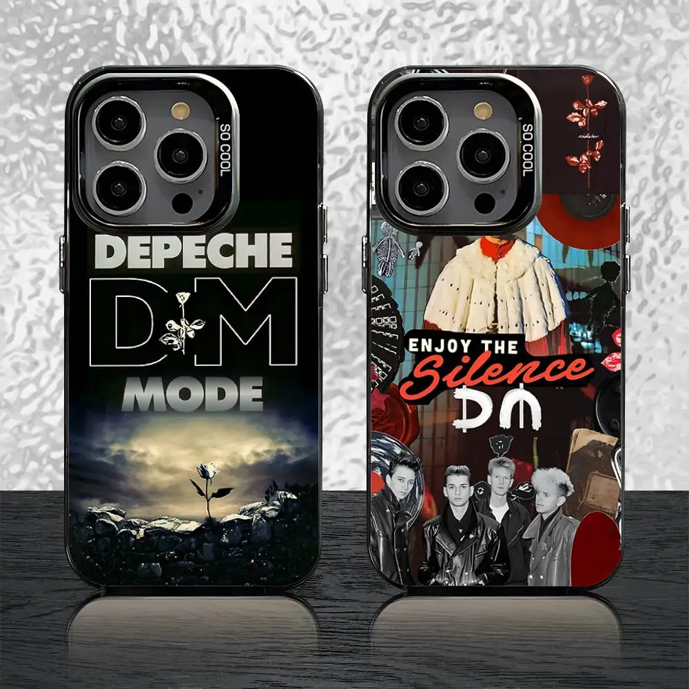 

D-Depeche Band M-Mode Phone Case For iPhone 16,15,14,13,12,11,Pro,XS,Max,Plus,Mini,SE Black Candy Matte Shockproof Cover