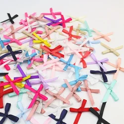 100-300Pcs 3mm Ribbons Mini Satin Ribbons Flowers Bows Ties for DIY Craft Scrapbooking Embellishment Accessories