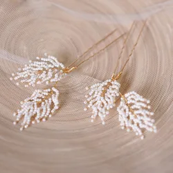 SLBRIDAL strass fatti a mano perle di cristallo Set di forcine per capelli da sposa adesivi per capelli da donna fermagli per capelli regalo di gioielli per capelli da donna