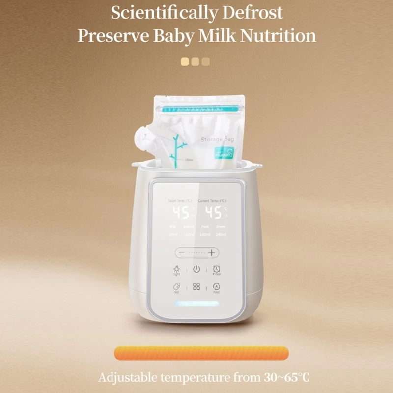 Y4QA Deslocado automático O aquecedor garrafa com timer e temperatura temperatura precisa queixa garrafa