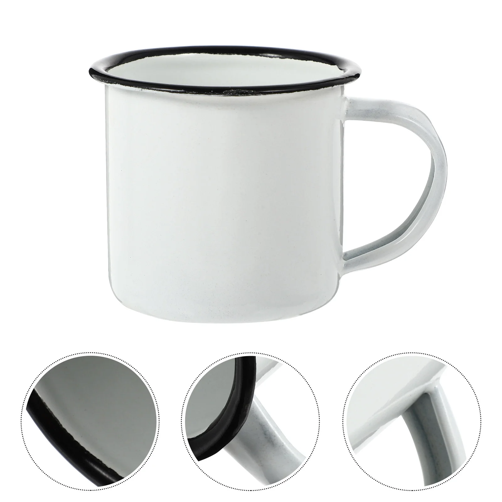 

Vintage Shot Glass Cups Coffee Mug News Mugs Multi-functional Drinking Iron Style Enamel Dad