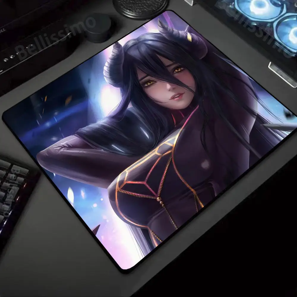 Sexy Big Tits Girl OVERLORD Small Mouse Pad Laptop Gaming Mouse Pad 45x40 Desktop Keyboard Anime Mousepad Gaming Accessories Mat