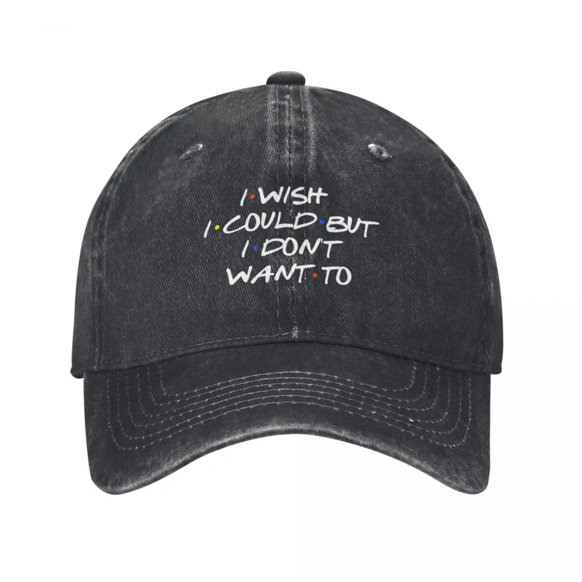 I WISH I COULD SARCASTIC QUOTE Baseball Cap Golf Brand Man cap hiking hat foam party Hat Trucker Hats For Men Women's