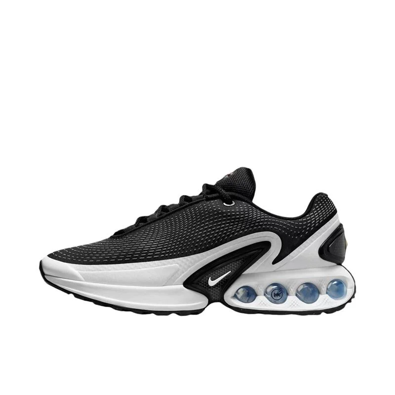 Nike Air Max Dn Comfortable Daily Low Cut Wear Resistant Anti Slip Lightweight Life Casual Running Shoes for Women Black White