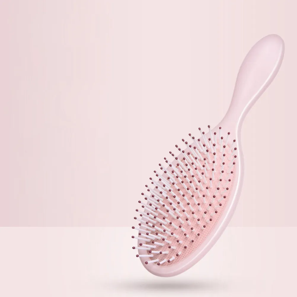 

Plastic Airbag Hair Comb Curly Straight Detangling Brush for Salon Home Use Professional Hairdressing Massage Tool Pink