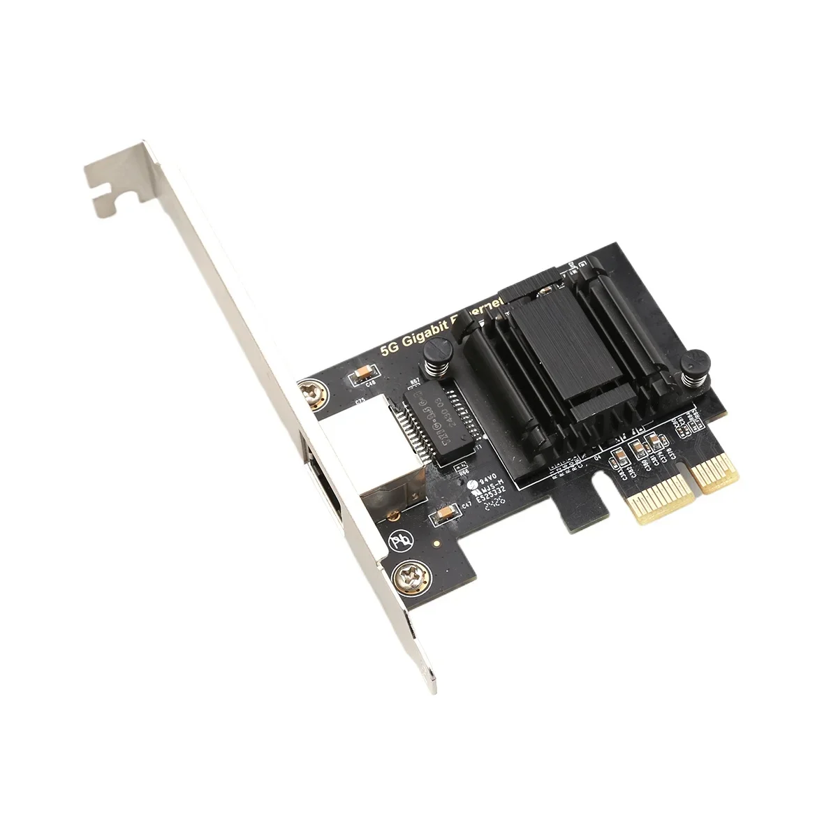 PCIe3.1 1X 5G  Lan Card Single Port 5Gbps PCIe Network Card Provides Multi-network Speeds Gigabit Ethernet Supports PXE & WOL