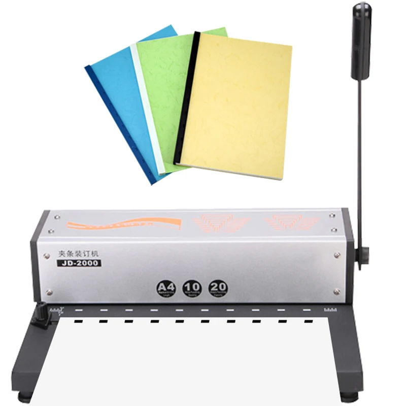 JD-2000 Binding Machine, 10-Hole Binding Strip Punch, A4/A3 Multi-Hole Binding Strip Binding, Split-Blade Design