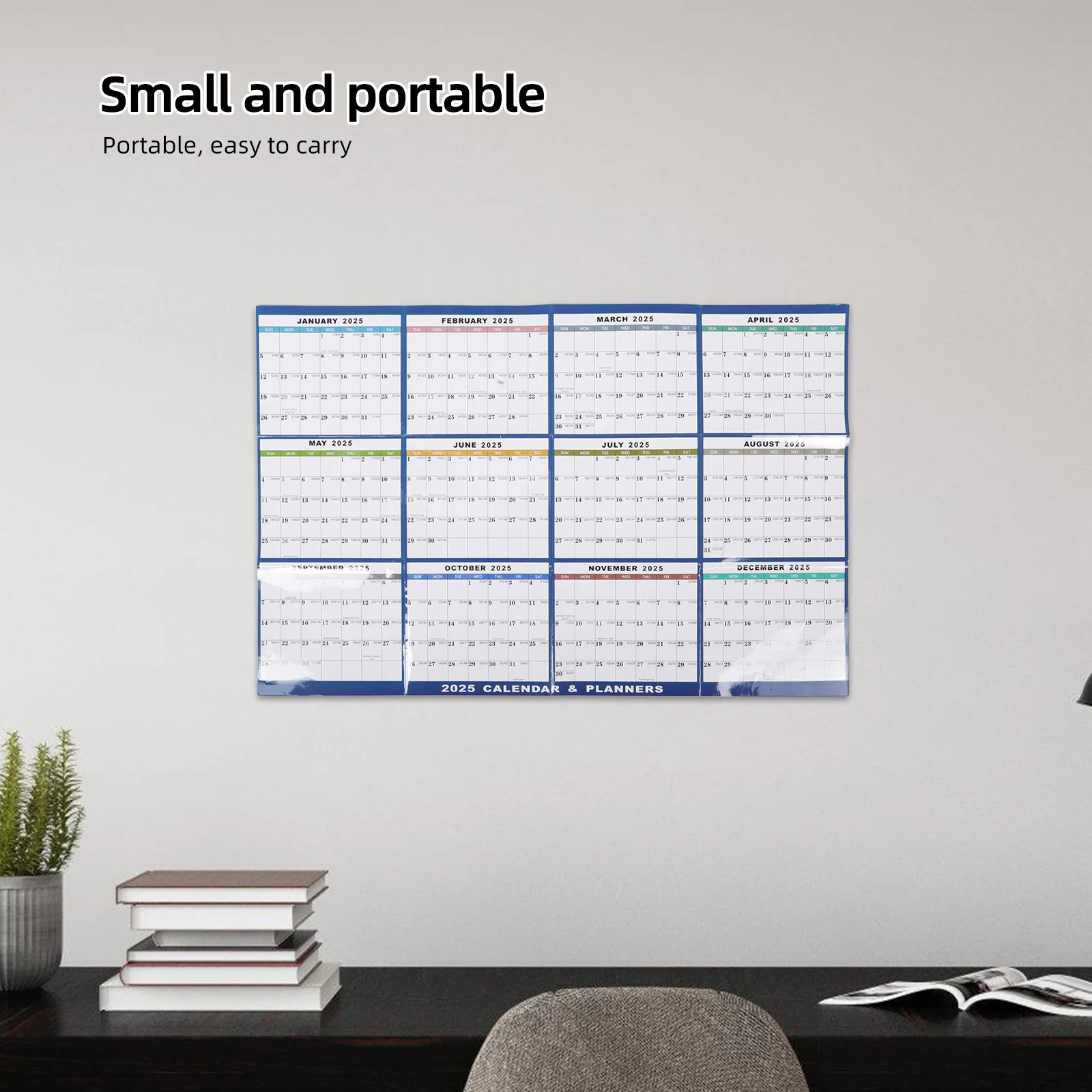 

Calendar Desk Planner Cubicle Decorations for Women Calendars Big Flip